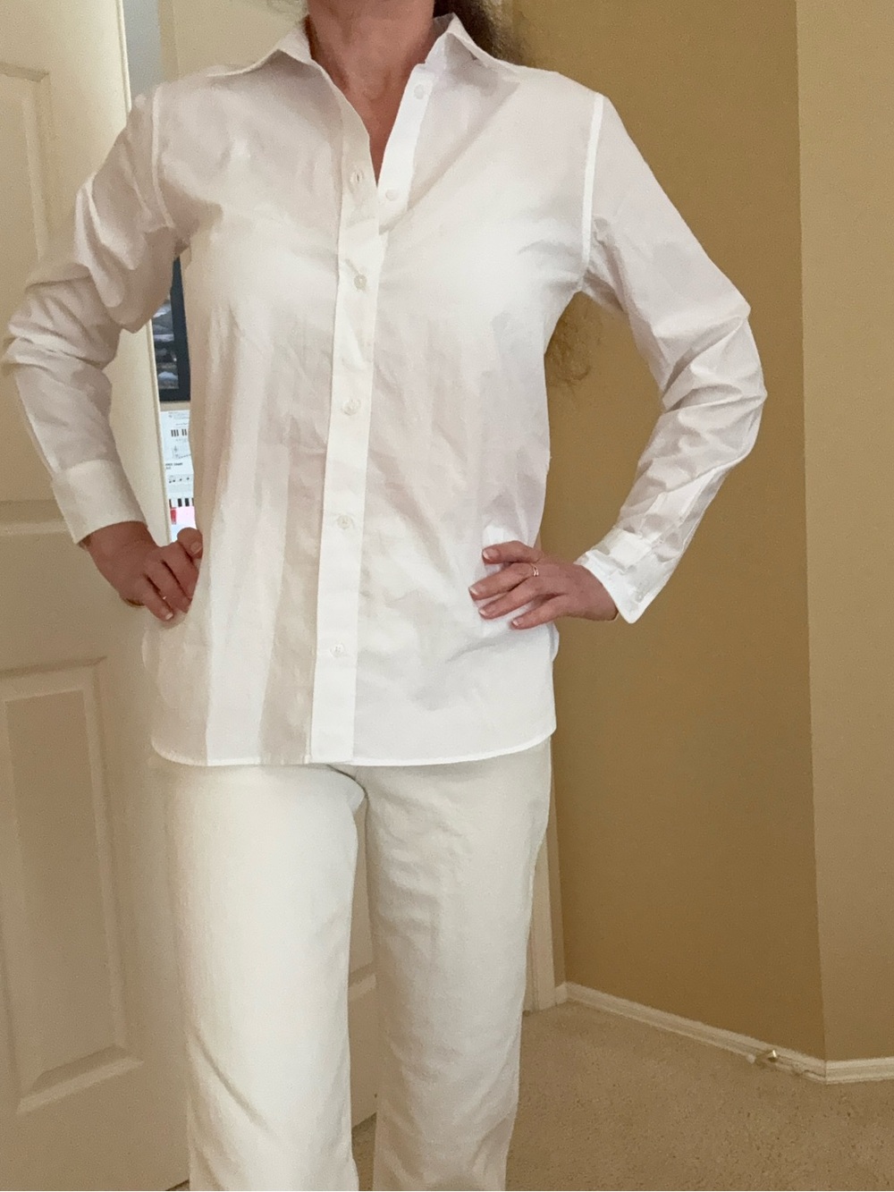 J.Crew Classic White Long sleeves shorts Women (Jeans for sale)